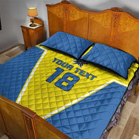 Custom West Knights of Yorkshire Quilt Bed Set Skate Hard Hit Harder Yellow Version - Wonder Print Shop