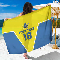 Custom West Knights of Yorkshire Sarong Skate Hard Hit Harder Yellow Version - Wonder Print Shop