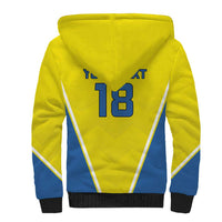 Custom West Knights of Yorkshire Sherpa Hoodie Skate Hard Hit Harder Yellow Version - Wonder Print Shop
