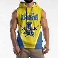 Custom West Knights of Yorkshire Sleeveless Hoodie Skate Hard Hit Harder Yellow Version - Wonder Print Shop