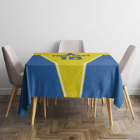 Custom West Knights of Yorkshire Tablecloth Skate Hard Hit Harder Yellow Version - Wonder Print Shop