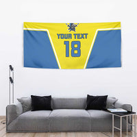 Custom West Knights of Yorkshire Tapestry Skate Hard Hit Harder Yellow Version - Wonder Print Shop