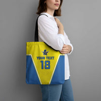 Custom West Knights of Yorkshire Tote Bag Skate Hard Hit Harder Yellow Version - Wonder Print Shop
