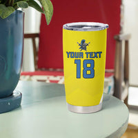 Custom West Knights of Yorkshire Tumbler Cup Skate Hard Hit Harder Yellow Version - Wonder Print Shop