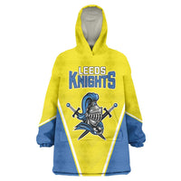 Custom West Knights of Yorkshire Wearable Blanket Hoodie Skate Hard Hit Harder Yellow Version - Wonder Print Shop