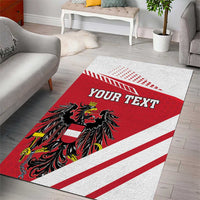 Personalized Austria Coat Of Arms Area Rug Flag Style - Wonder Print Shop