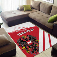 Personalized Austria Coat Of Arms Area Rug Flag Style - Wonder Print Shop