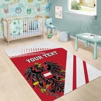 Personalized Austria Coat Of Arms Area Rug Flag Style - Wonder Print Shop