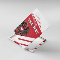 Personalized Austria Coat Of Arms Canvas Wall Art Flag Style - Wonder Print Shop