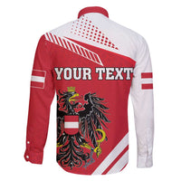 Personalized Austria Coat Of Arms Family Matching Long Sleeve Bodycon Dress and Hawaiian Shirt Flag Style - Wonder Print Shop