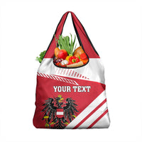 Personalized Austria Coat Of Arms Grocery Bag Flag Style