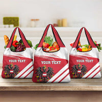 Personalized Austria Coat Of Arms Grocery Bag Flag Style