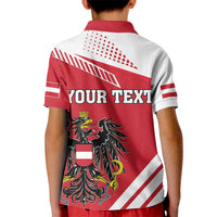 Personalized Austria Coat Of Arms Kid Polo Shirt Flag Style - Wonder Print Shop