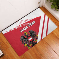 Personalized Austria Coat Of Arms Rubber Doormat Flag Style - Wonder Print Shop