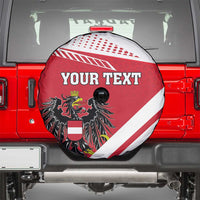 Personalized Austria Coat Of Arms Spare Tire Cover Flag Style - Wonder Print Shop