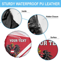 Personalized Austria Coat Of Arms Spare Tire Cover Flag Style - Wonder Print Shop