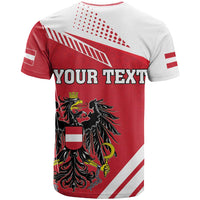 Personalized Austria Coat Of Arms T Shirt Flag Style - Wonder Print Shop