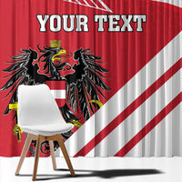 Personalized Austria Coat Of Arms Window Curtain Flag Style - Wonder Print Shop