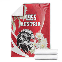 Austria Independence Day 1955 Blanket Black Eagle And Edelweiss Flowers