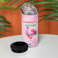 Bahamas Flamingo Christmas 4 in 1 Can Cooler Tumbler Merry Flocking - Wonder Print Shop