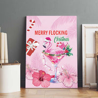 Bahamas Flamingo Christmas Canvas Wall Art Merry Flocking - Wonder Print Shop