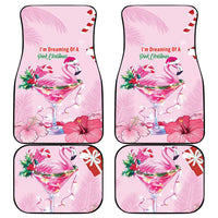 Bahamas Flamingo Christmas Car Mats Merry Flocking - Wonder Print Shop