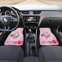 Bahamas Flamingo Christmas Car Mats Merry Flocking - Wonder Print Shop
