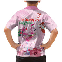 Bahamas Flamingo Christmas Family Matching Mermaid Dress and Hawaiian Shirt Merry Flocking - Wonder Print Shop