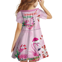 Bahamas Flamingo Christmas Family Matching Short Sleeve Bodycon Dress and Hawaiian Shirt Merry Flocking - Wonder Print Shop