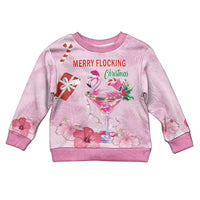 Bahamas Flamingo Christmas Kid Ugly Christmas Sweater Merry Flocking - Wonder Print Shop