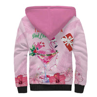 Bahamas Flamingo Christmas Sherpa Hoodie Merry Flocking - Wonder Print Shop