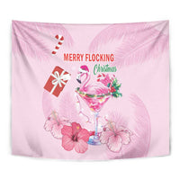 Bahamas Flamingo Christmas Tapestry Merry Flocking - Wonder Print Shop