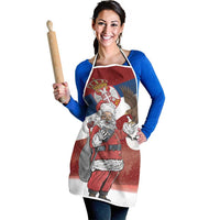 Serbia Santa Christmas Apron Christmas Serbian Eagle Flag Style - Wonder Print Shop