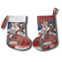 Serbia Santa Christmas Stocking Christmas Serbian Eagle Flag Style - Wonder Print Shop