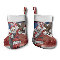 Serbia Santa Christmas Stocking Christmas Serbian Eagle Flag Style - Wonder Print Shop