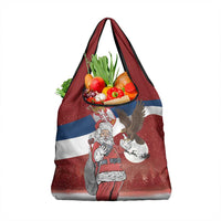 Serbia Santa Christmas Grocery Bag Christmas Serbian Eagle Flag Style - Wonder Print Shop