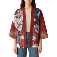 Serbia Santa Christmas Kimono Christmas Serbian Eagle Flag Style - Wonder Print Shop