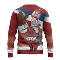 Serbia Santa Christmas Ugly Christmas Sweater Christmas Serbian Eagle Flag Style - Wonder Print Shop