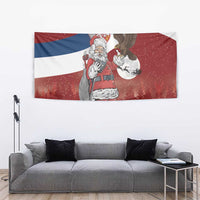 Serbia Santa Christmas Tapestry Christmas Serbian Eagle Flag Style - Wonder Print Shop