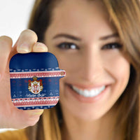 Serbia Christmas AirPods Case Coat Of Arms Srecan Bozic - Wonder Print Shop