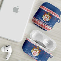 Serbia Christmas AirPods Case Coat Of Arms Srecan Bozic - Wonder Print Shop