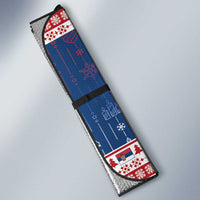 Serbia Christmas Auto Sun Shade Coat Of Arms Srecan Bozic - Wonder Print Shop