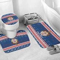 Serbia Christmas Bathroom Set Coat Of Arms Srecan Bozic - Wonder Print Shop