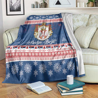 Serbia Christmas Blanket Coat Of Arms Srecan Bozic - Wonder Print Shop
