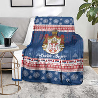 Serbia Christmas Blanket Coat Of Arms Srecan Bozic - Wonder Print Shop