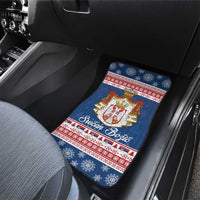 Serbia Christmas Car Mats Coat Of Arms Srecan Bozic - Wonder Print Shop