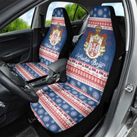Serbia Christmas Car Seat Cover Coat Of Arms Srecan Bozic - Wonder Print Shop