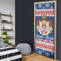 Serbia Christmas Door Cover Coat Of Arms Srecan Bozic - Wonder Print Shop