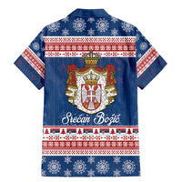 Serbia Christmas Family Matching Mermaid Dress and Hawaiian Shirt Coat Of Arms Srecan Bozic - Wonder Print Shop