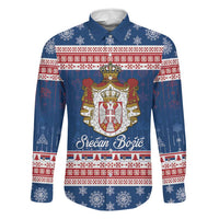 Serbia Christmas Family Matching Summer Maxi Dress and Hawaiian Shirt Coat Of Arms Srecan Bozic - Wonder Print Shop